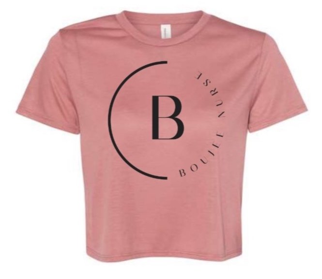 Women's T-shirt Crop Top Mauve