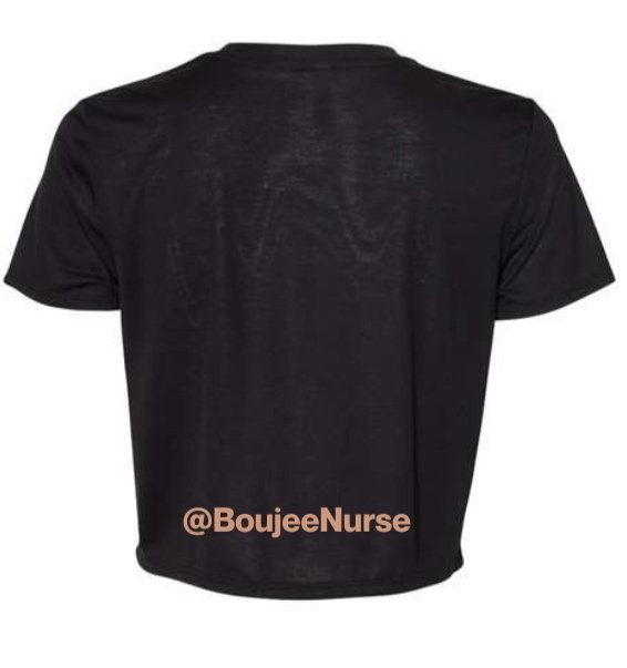 Women's T-shirt Crop Top Black